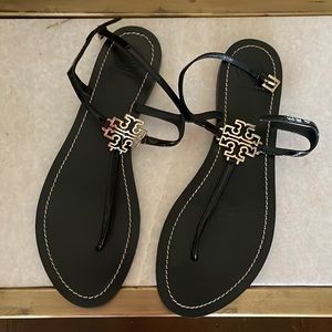 Tory Burch, never been worn, black sandals